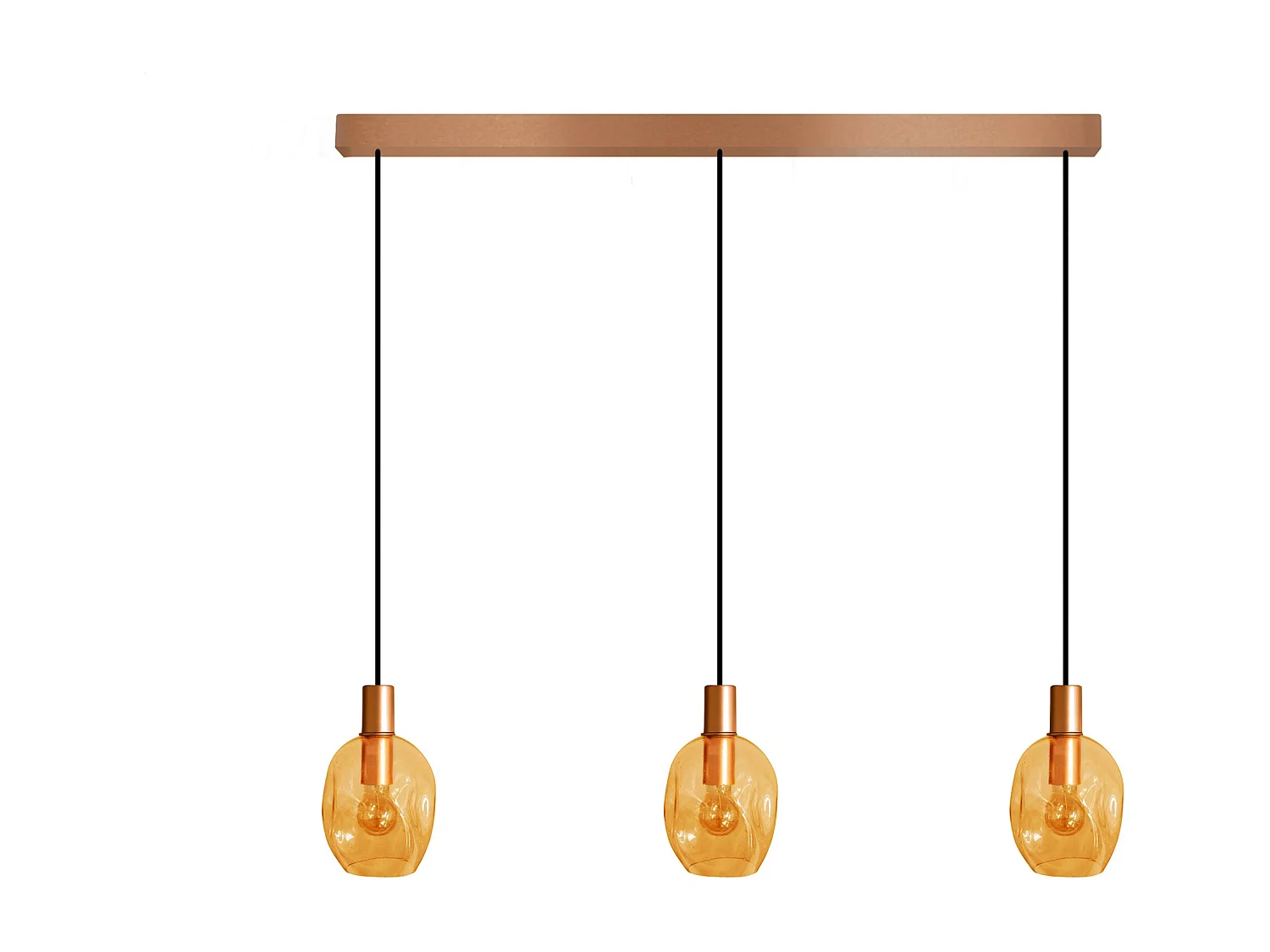 Suspensão TOSEL  VINGOLF vidro bar cinza D60 x  H100  cm