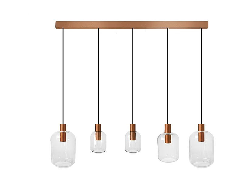 Lustre TOSEL ,métal,foncé  , H100xD20xP 60cm