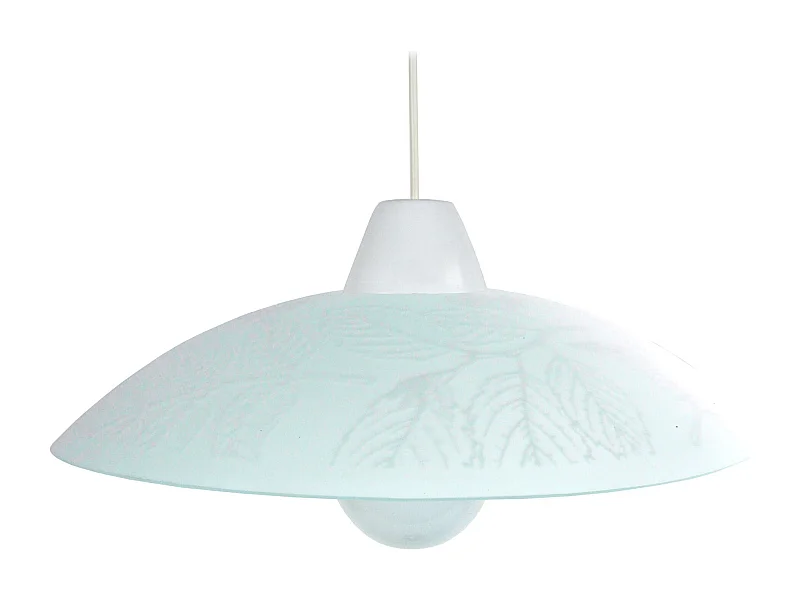 Suspensión  TOSEL , vidrio,Gris , A 74xD45x P 45cm