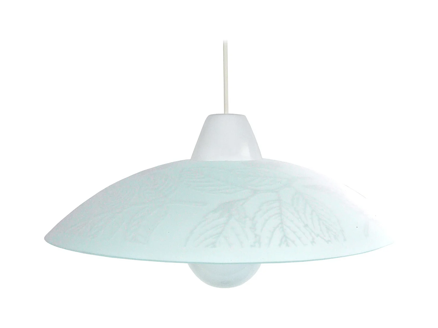 Suspension TOSEL ,verre,Gris , H 74xD45x P 45cm