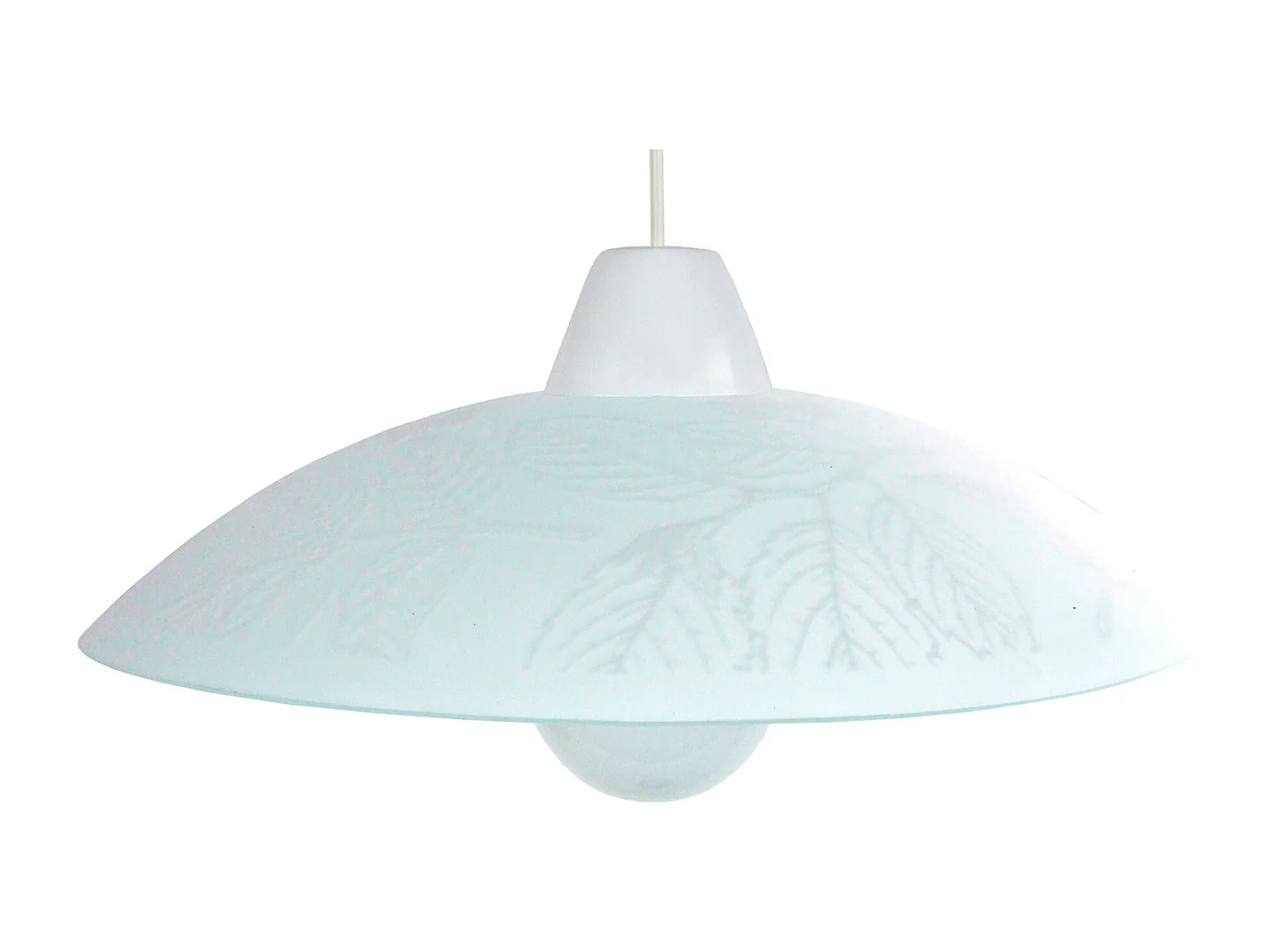 Suspension TOSEL ,verre,Gris , H 74xD45x P 45cm