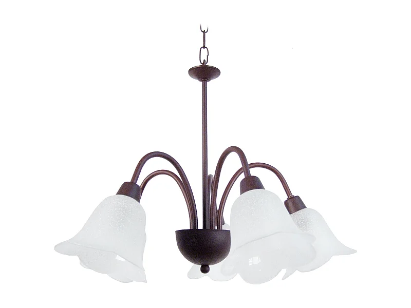 Lustre TOSEL LUSTRALIA  vidro braço cetim D56 x  H80  cm