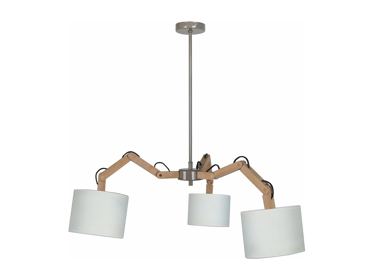 Lustre TOSEL FREKI tecido braço cone D35 x  H155  cm