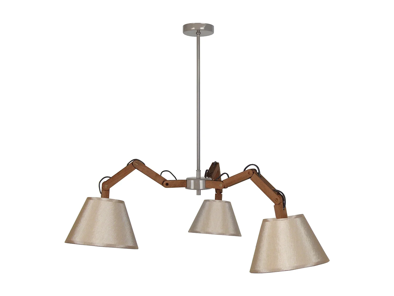 Lustre TOSEL FREKI tecido braço creme D35 x  H155  cm