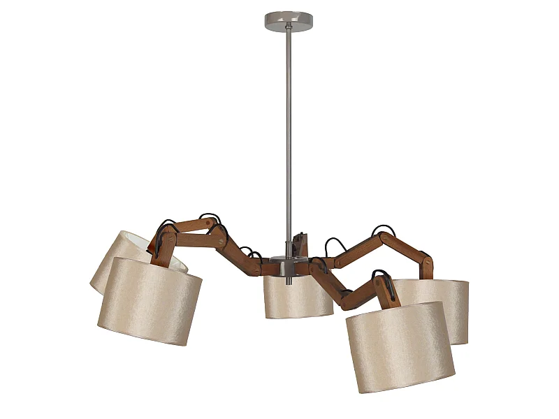 Lustre TOSEL FREKI tecido braço bege D90 x  H70  cm