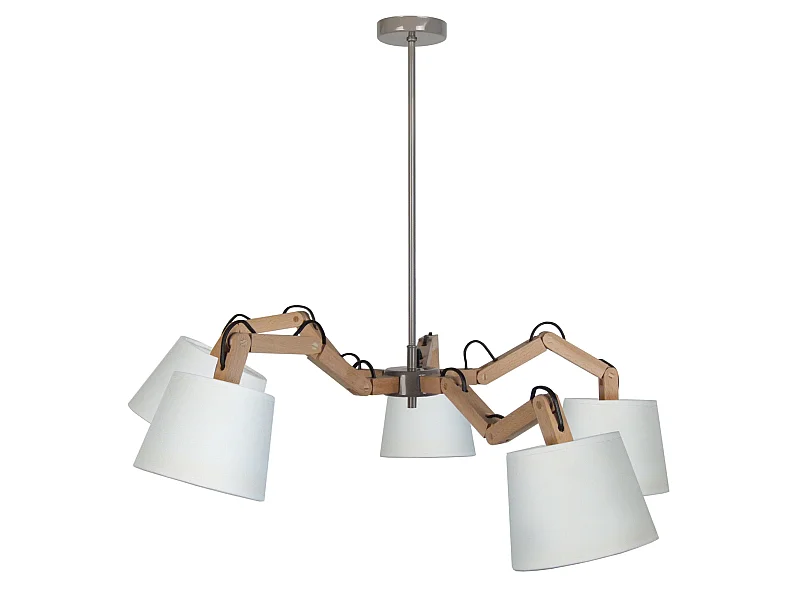 Lustre TOSEL FREKI tecido braço creme D90 x  H70  cm