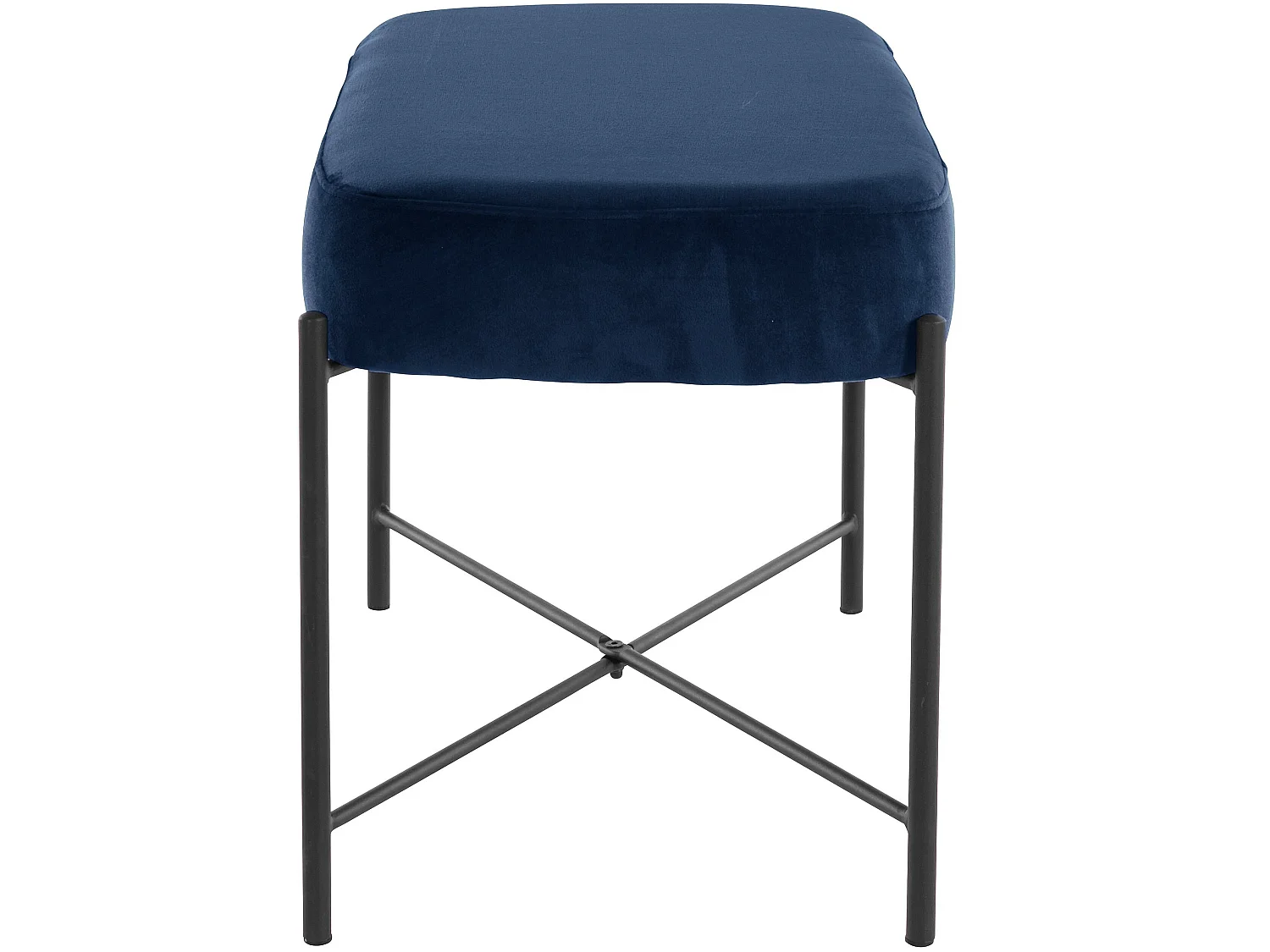 Berry | Banco em Veludo Azul Escuro