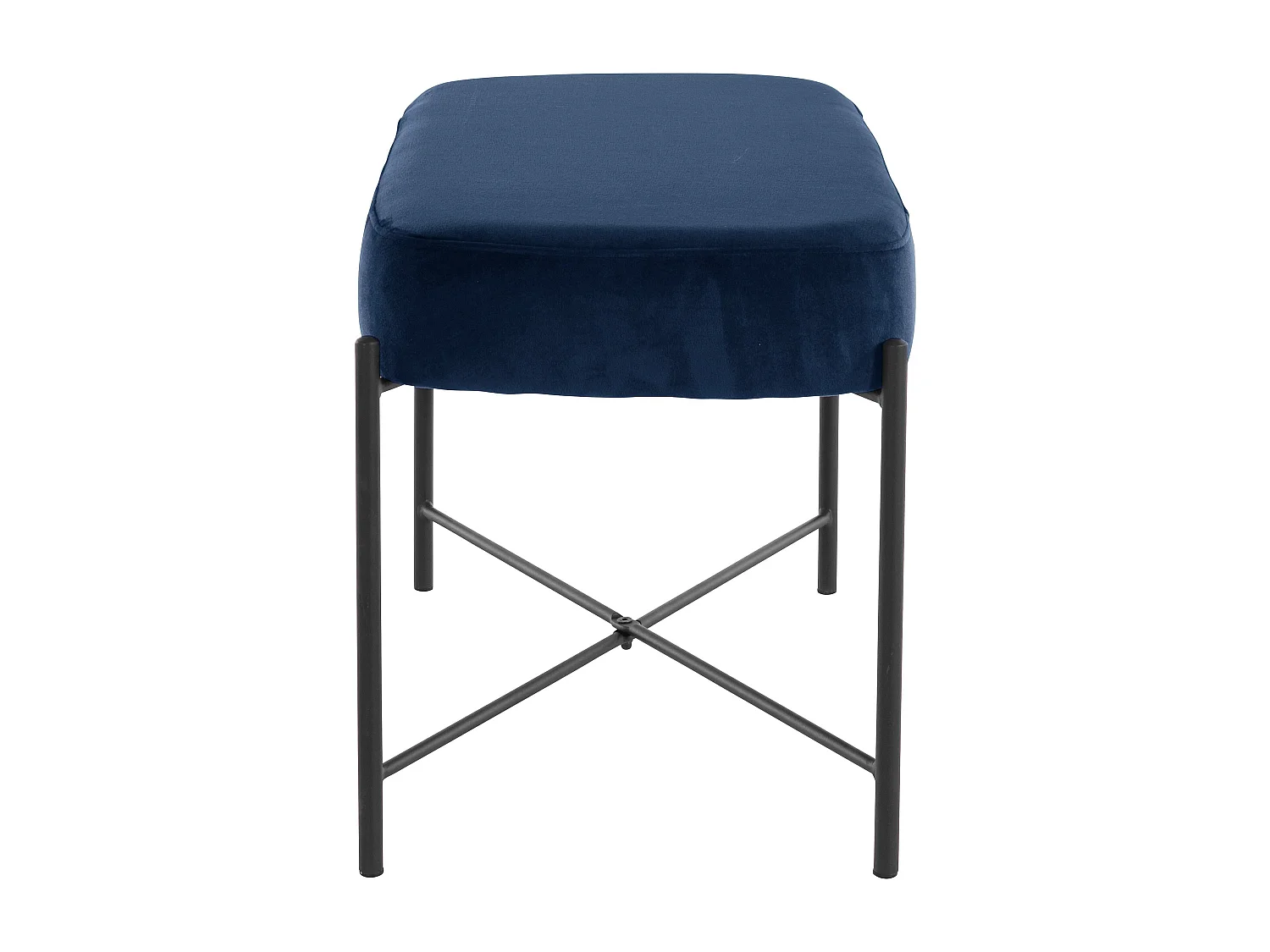 Berry | Banc en velours bleu foncé