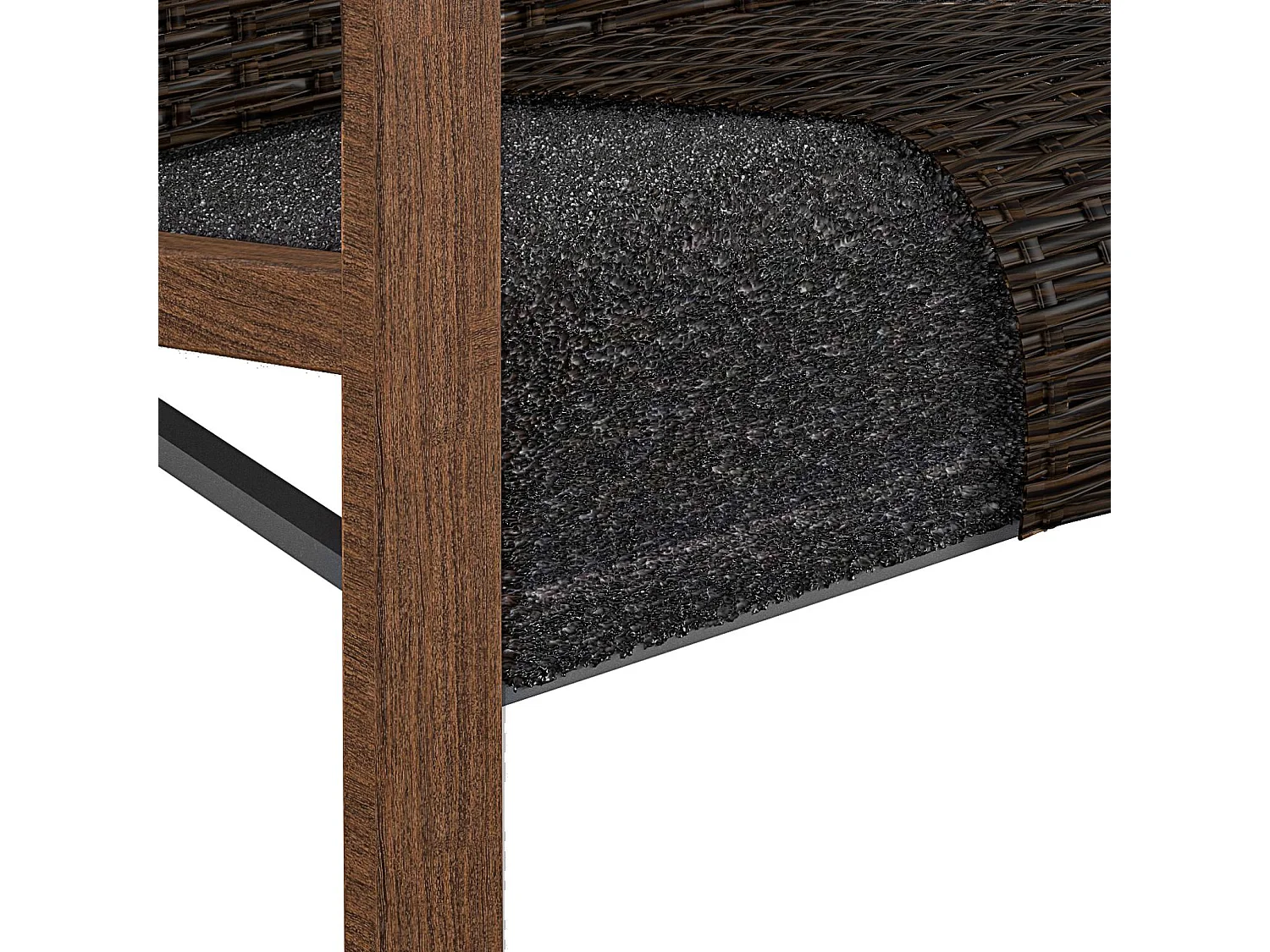 Set di 2 poltrone lounge in resina grigia