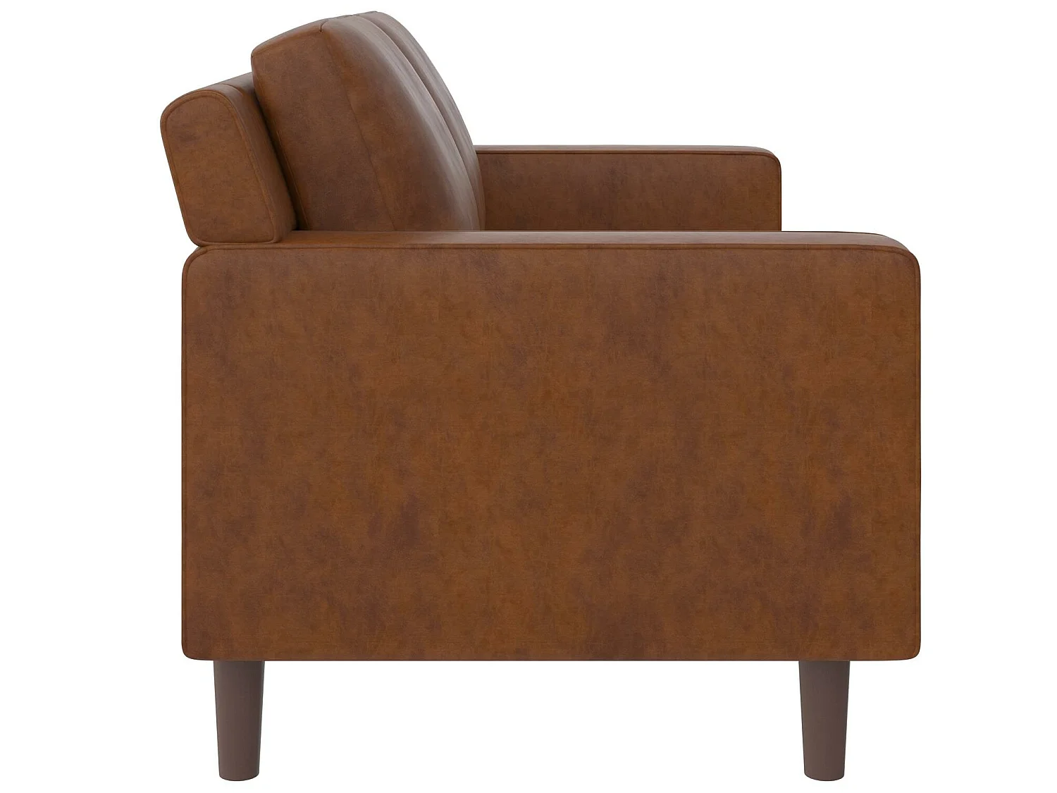 Brynn | Canapé 2 places en simili cuir camel