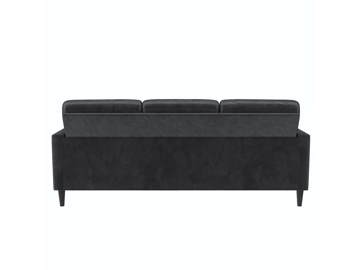 Winston | Sofá 3 Lugares com Chaise Lounge em Veludo Cinzento