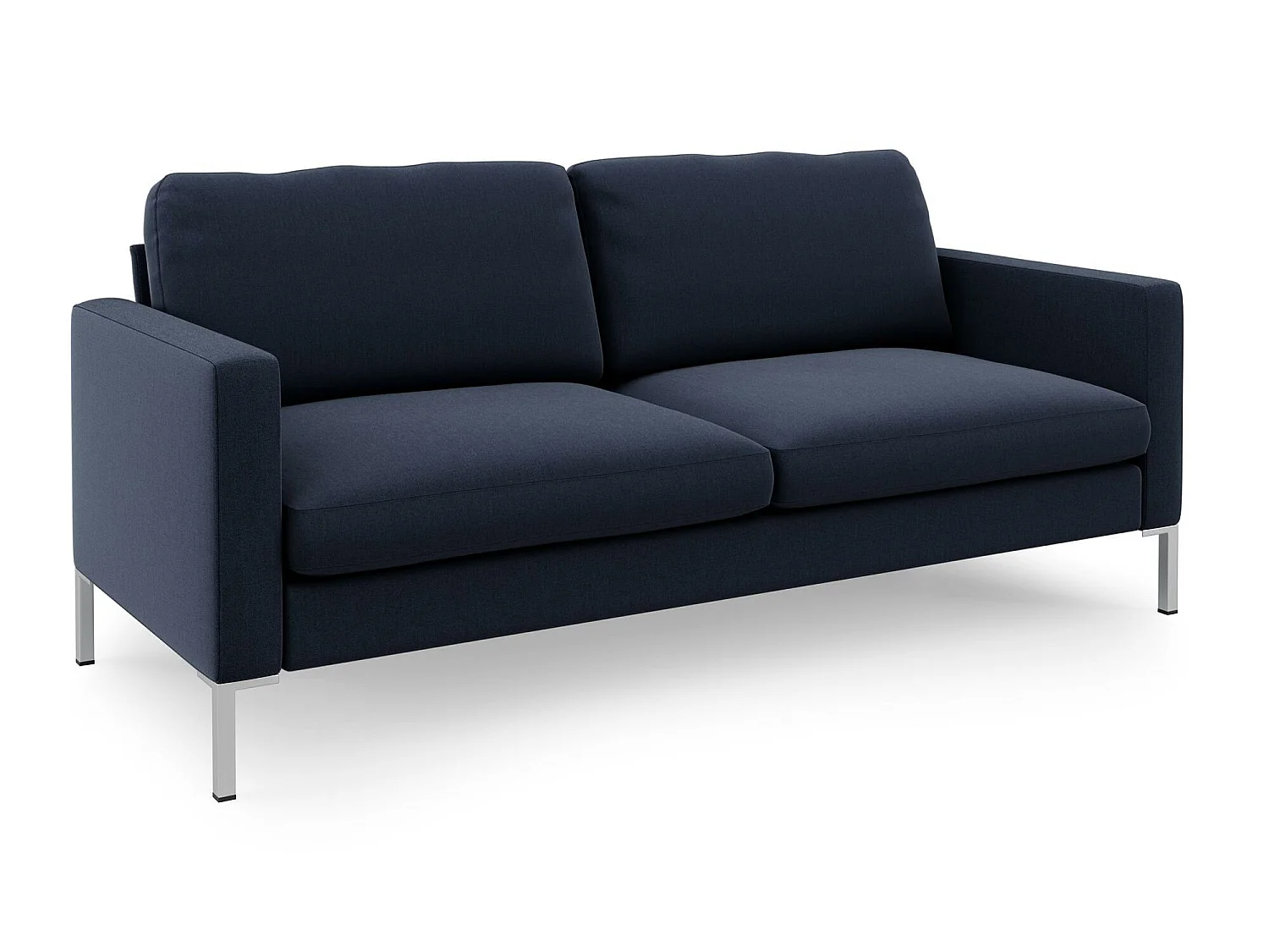 Divano 3 posti in lino navy