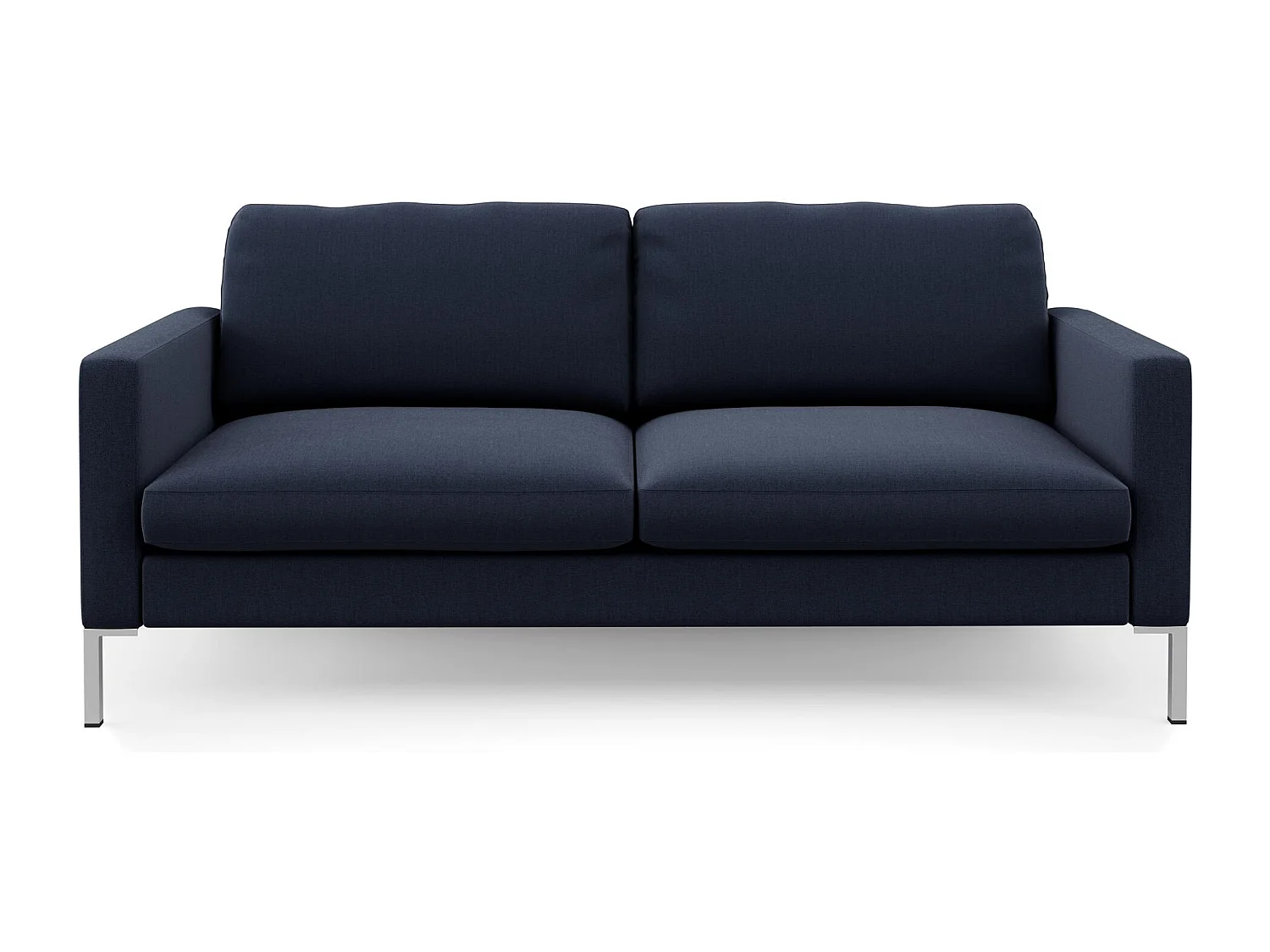 Sofa 3 Sitze in Leinen Marineblau
