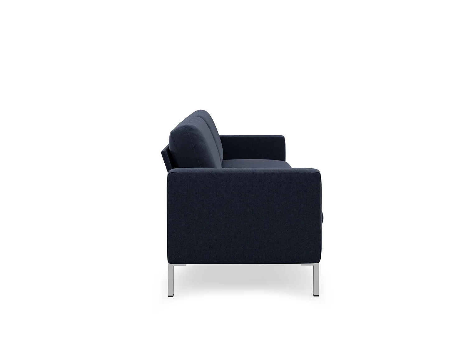 Sofa 3 Sitze in Leinen Marineblau