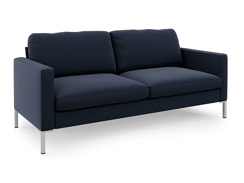 Divano 3 posti in lino navy