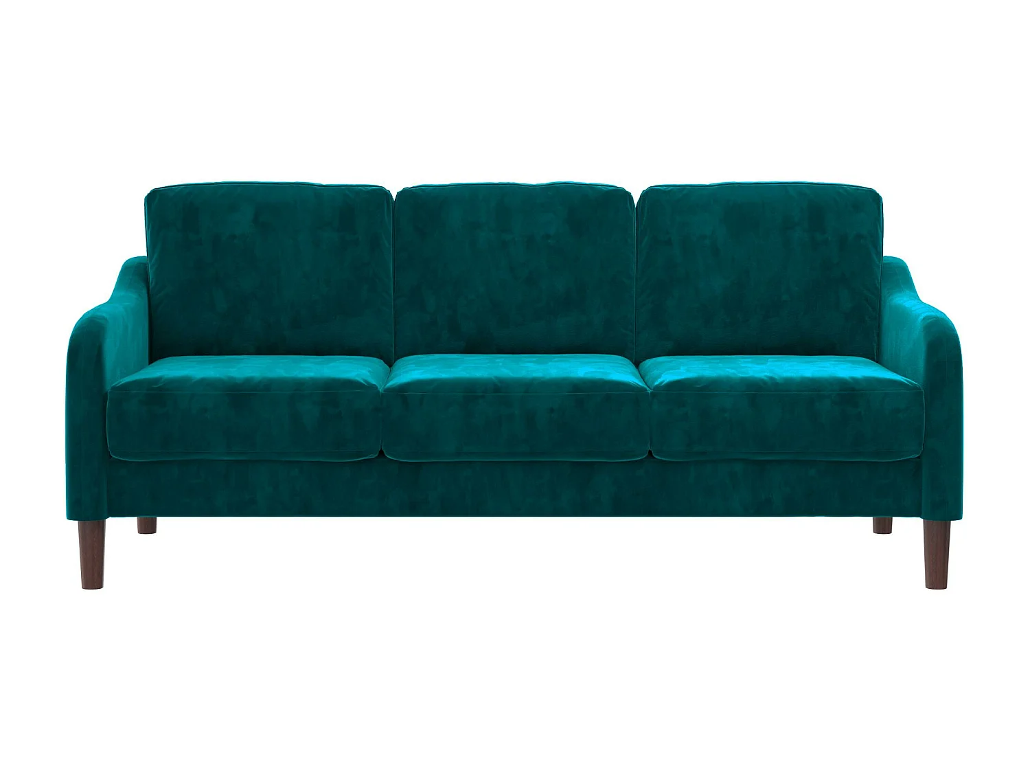 Sofá 3 plazas en terciopelo verde