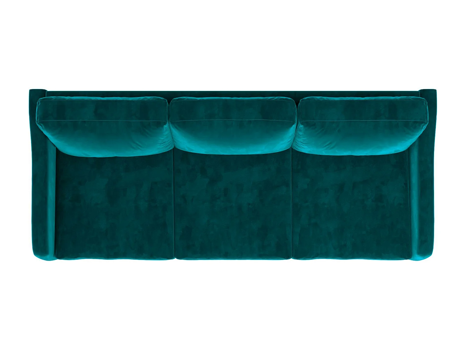 Divano 3 posti in velluto verde