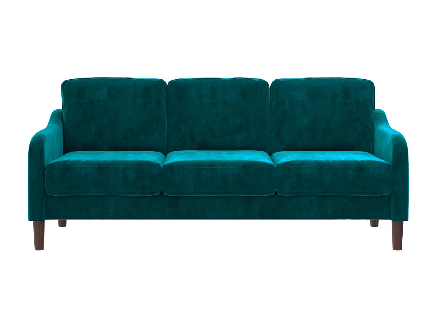 Divano 3 posti in velluto verde