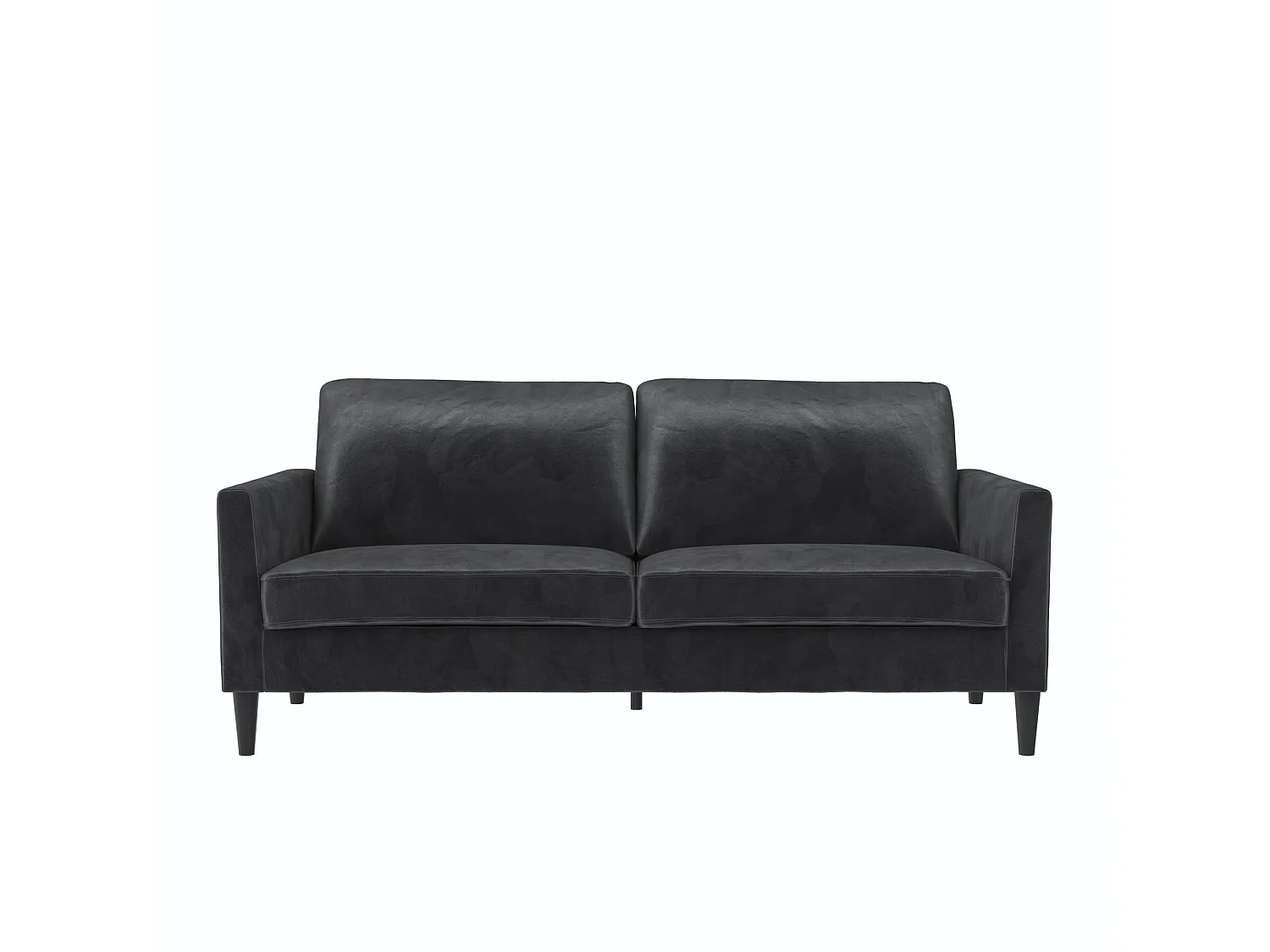 Sofa, 3-Sitzer, aus Samt, dunkelgrau
