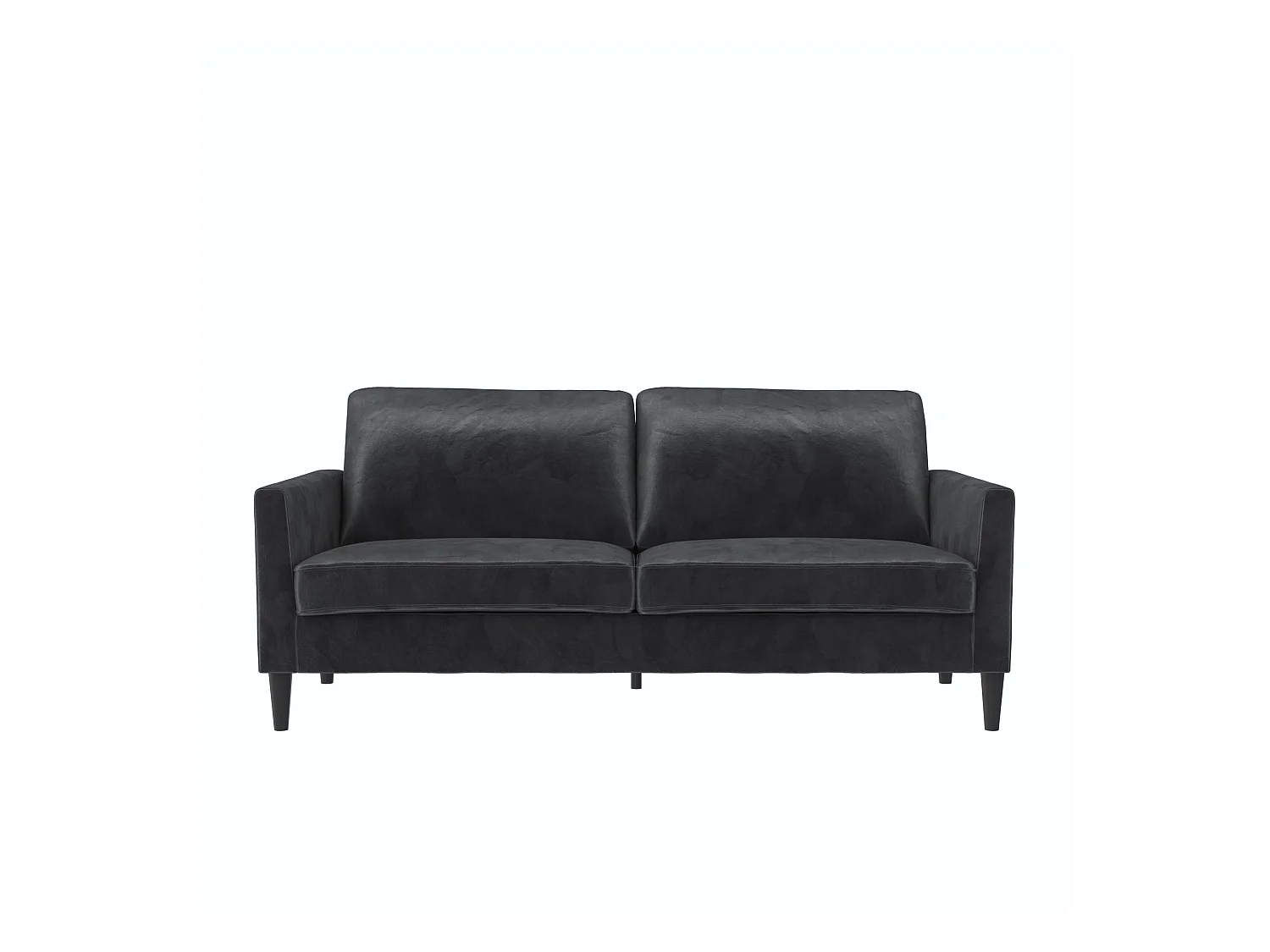 Winston | Canapé 3 places en velours gris foncé