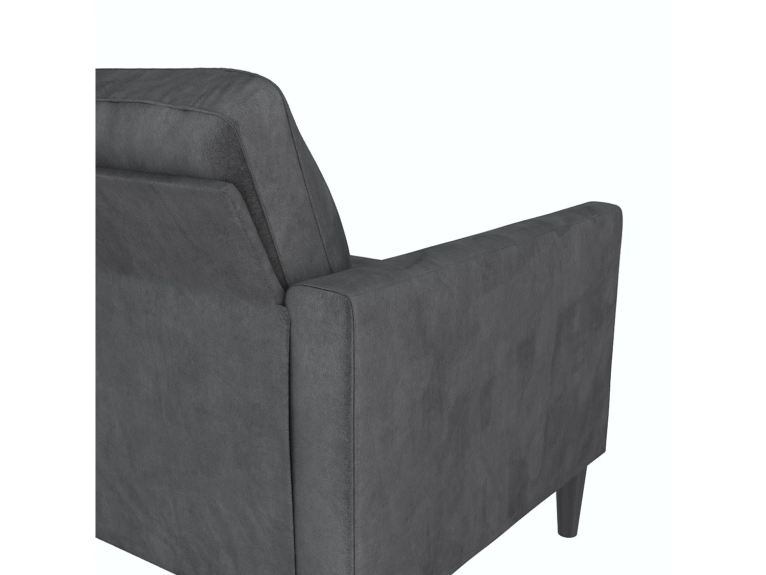 Winston | Canapé 3 places en velours gris foncé