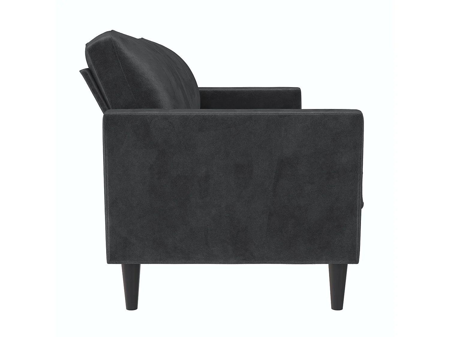 Winston | Canapé 3 places en velours gris foncé