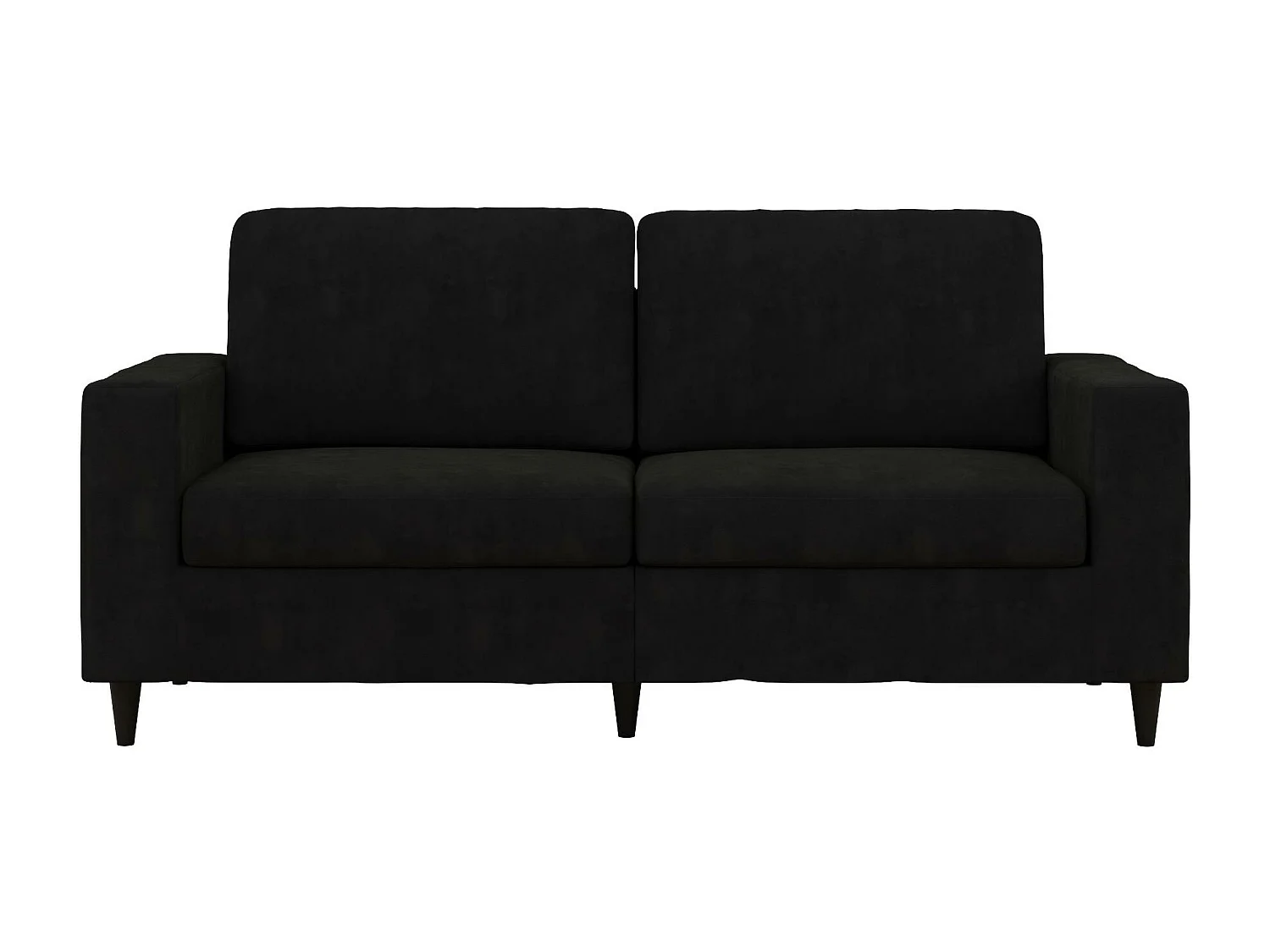 Divano 3 posti in velluto nero