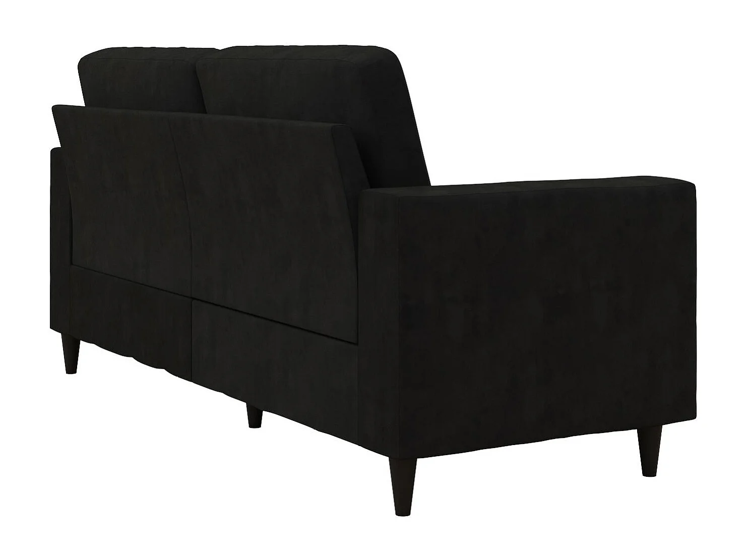 Cooper | Sofá 3 lugares em Veludo Preto