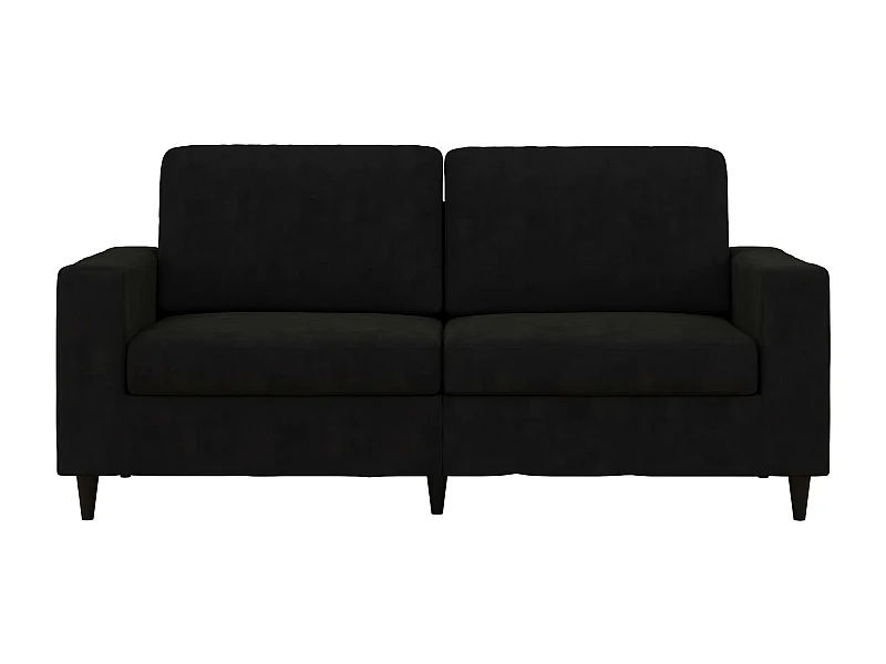 Cooper | Sofá 3 lugares em Veludo Preto
