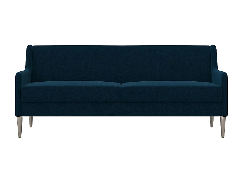 Sofá 3 plazas en lino azul