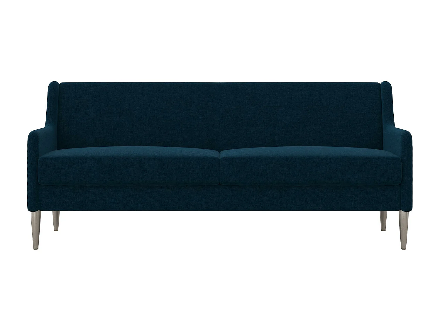 Divano 3 posti in lino blu