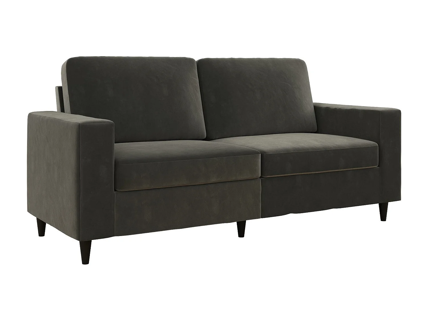 Cooper | Canapé 3 places en velours gris