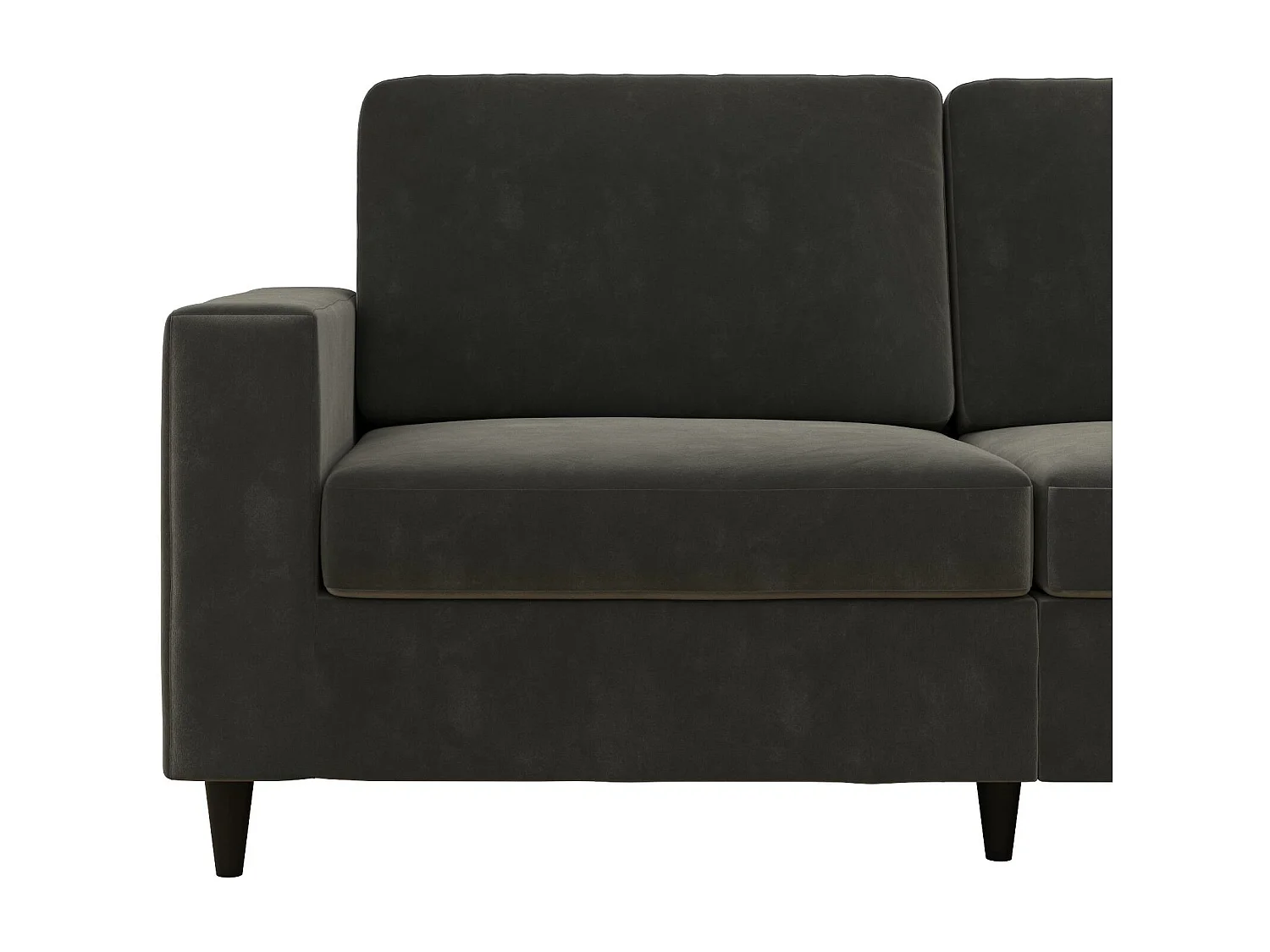 Cooper | Canapé 3 places en velours gris