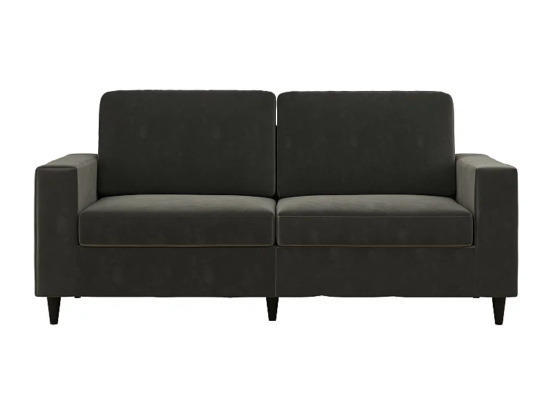 Sofa 3 Sitze in Samtgrau