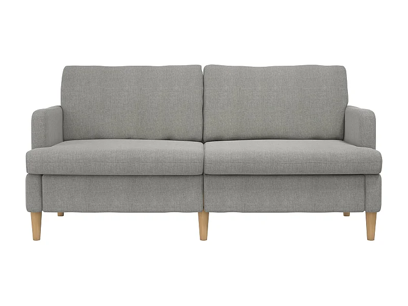 Corah | Canapé 3 places en tissu gris clair