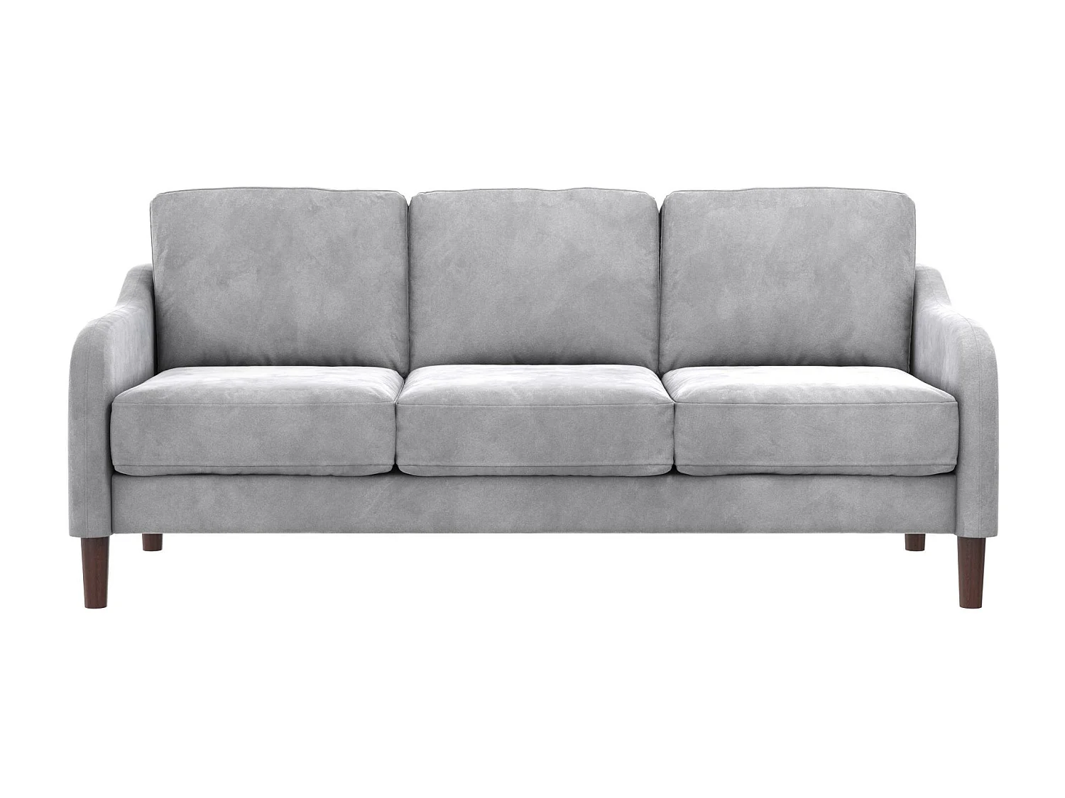 Sofá 3 plazas en terciopelo gris