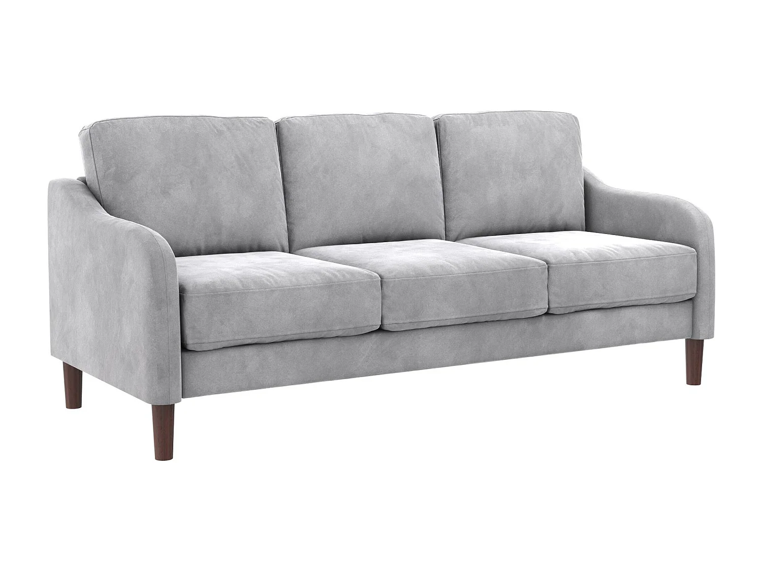 Marbella | Canapé 3 places en velours gris