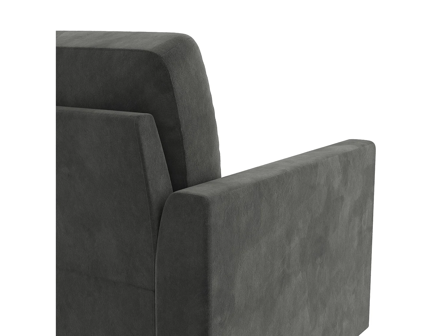 Canapé 3 places en velours gris CONCORD