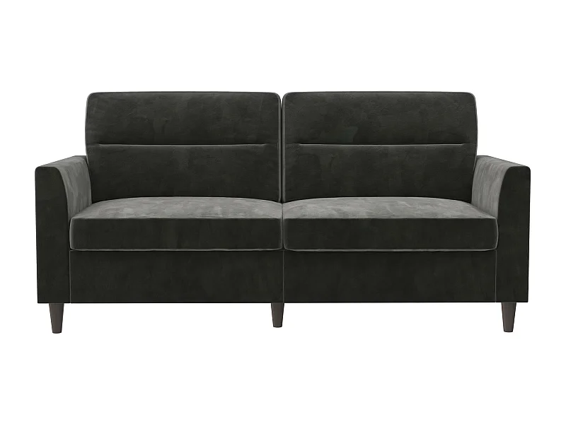 Sofa 3 Sitze in luxuriösem Samtgrau