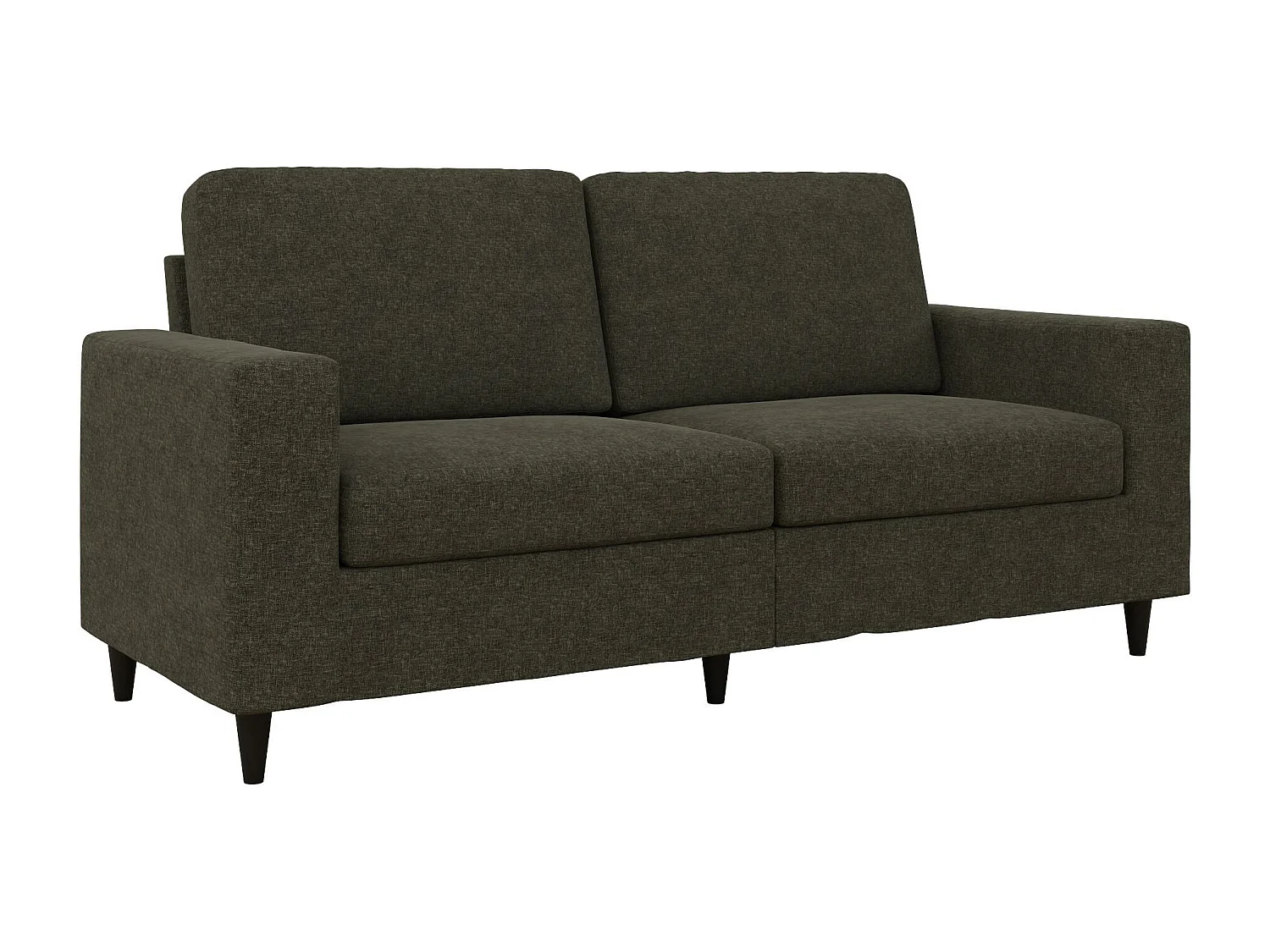 Divano 3 posti in lino grigio