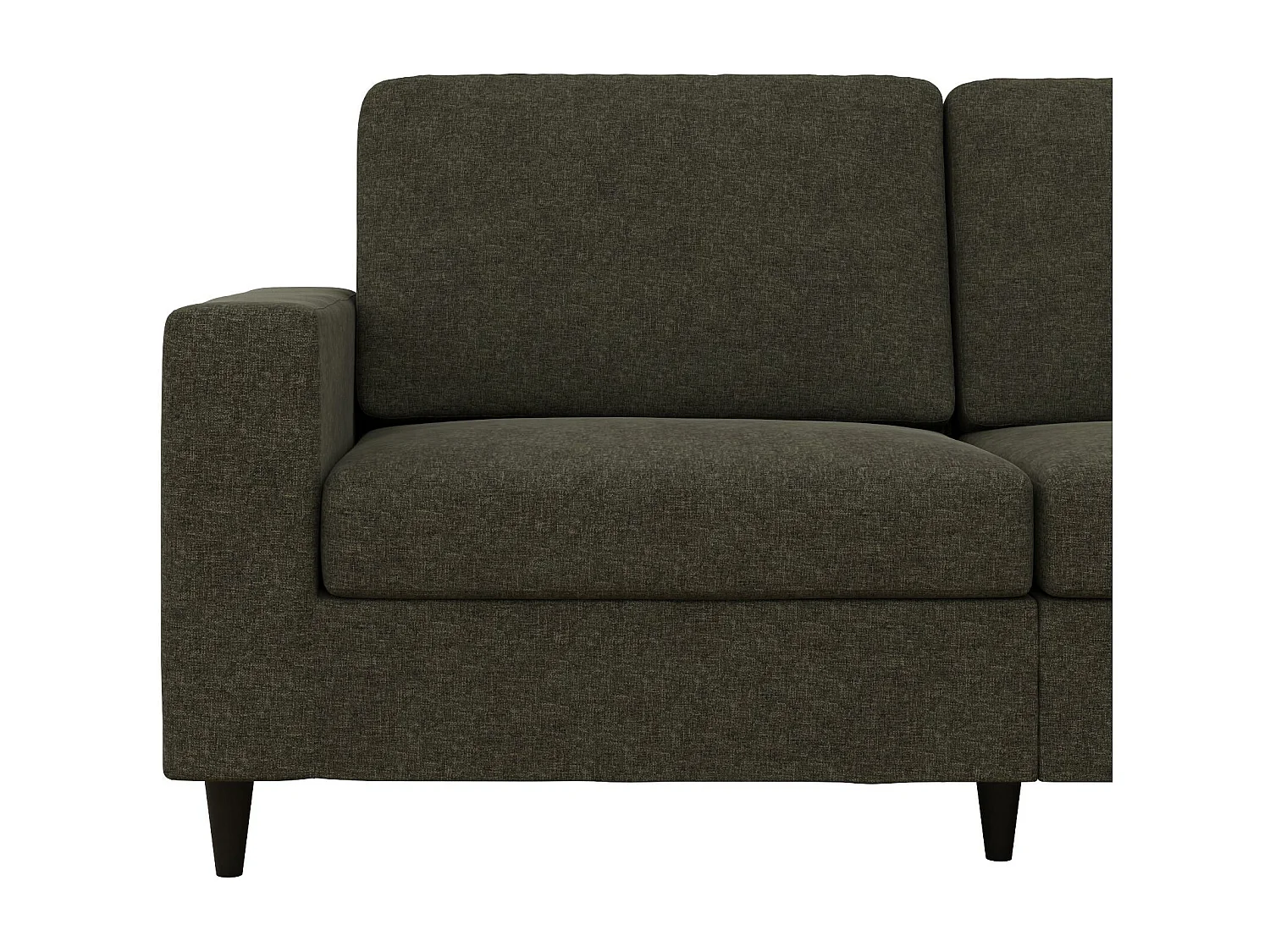 Divano 3 posti in lino grigio