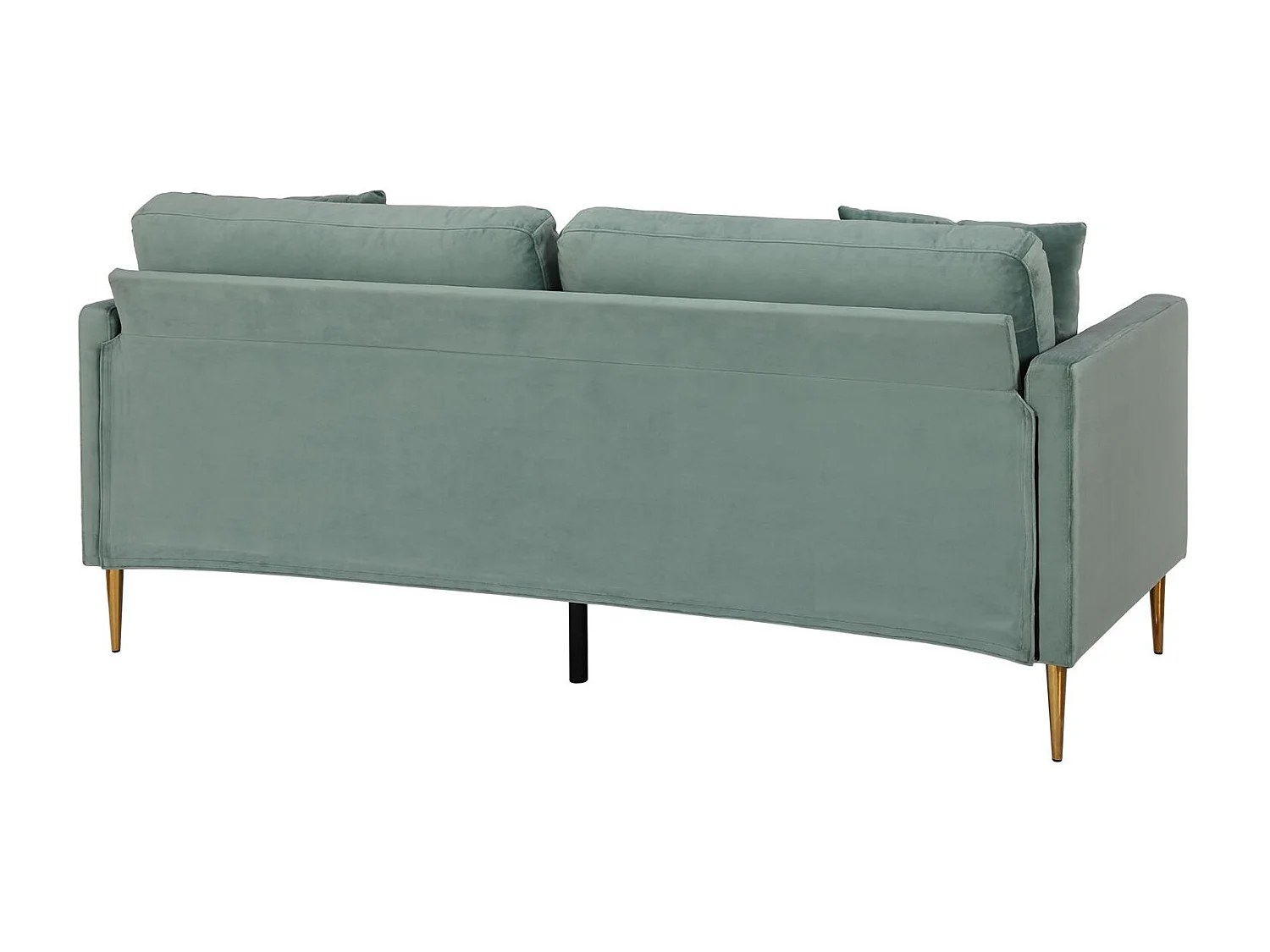 Highland | Canapé 3 places avec coussins en velours vert
