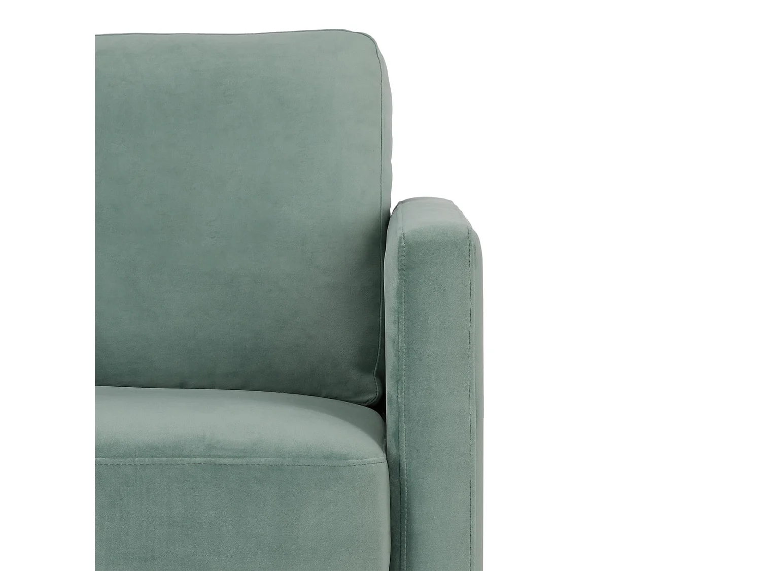 Highland | Canapé 3 places avec coussins en velours vert