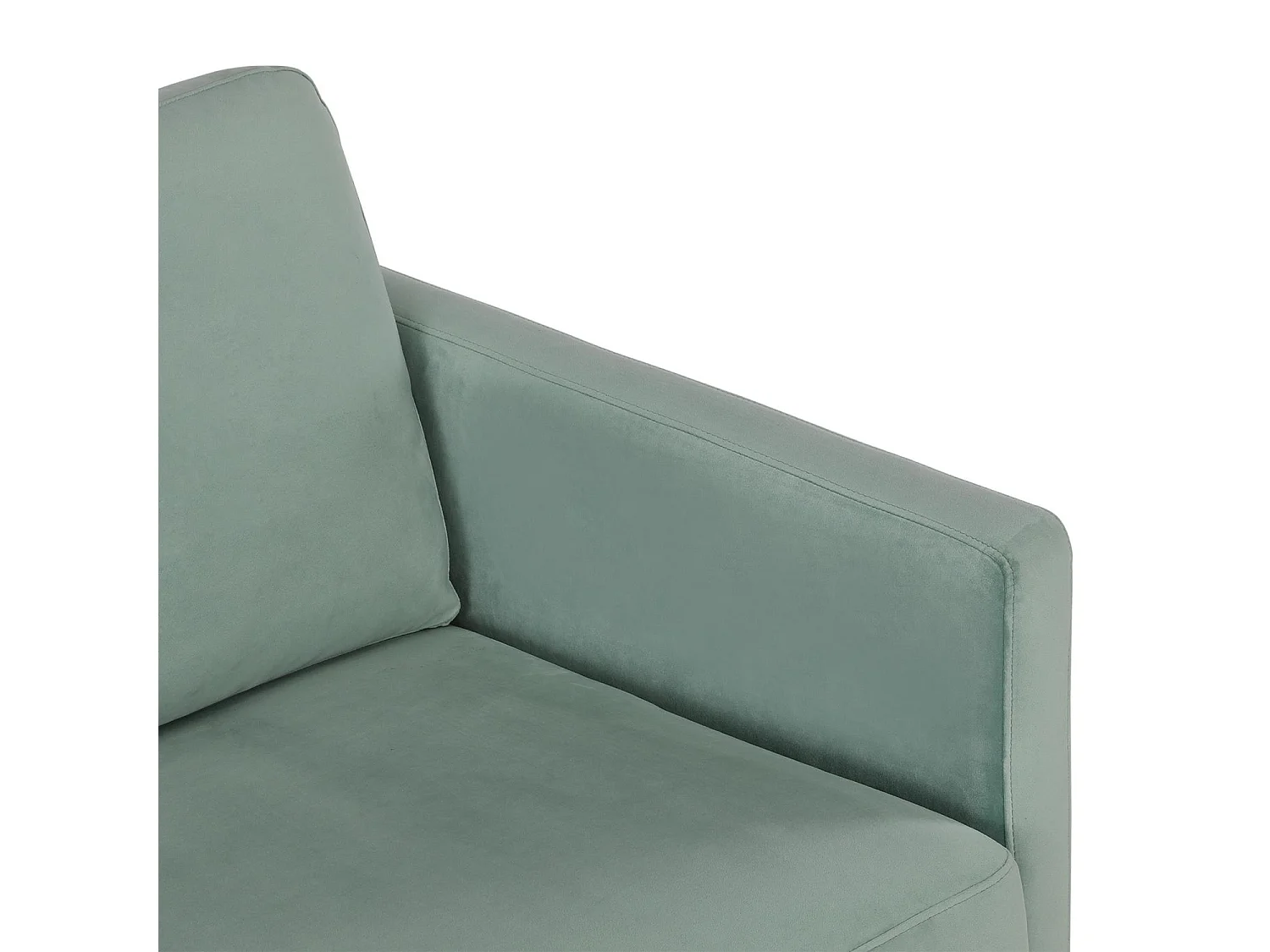 Highland | Canapé 3 places avec coussins en velours vert