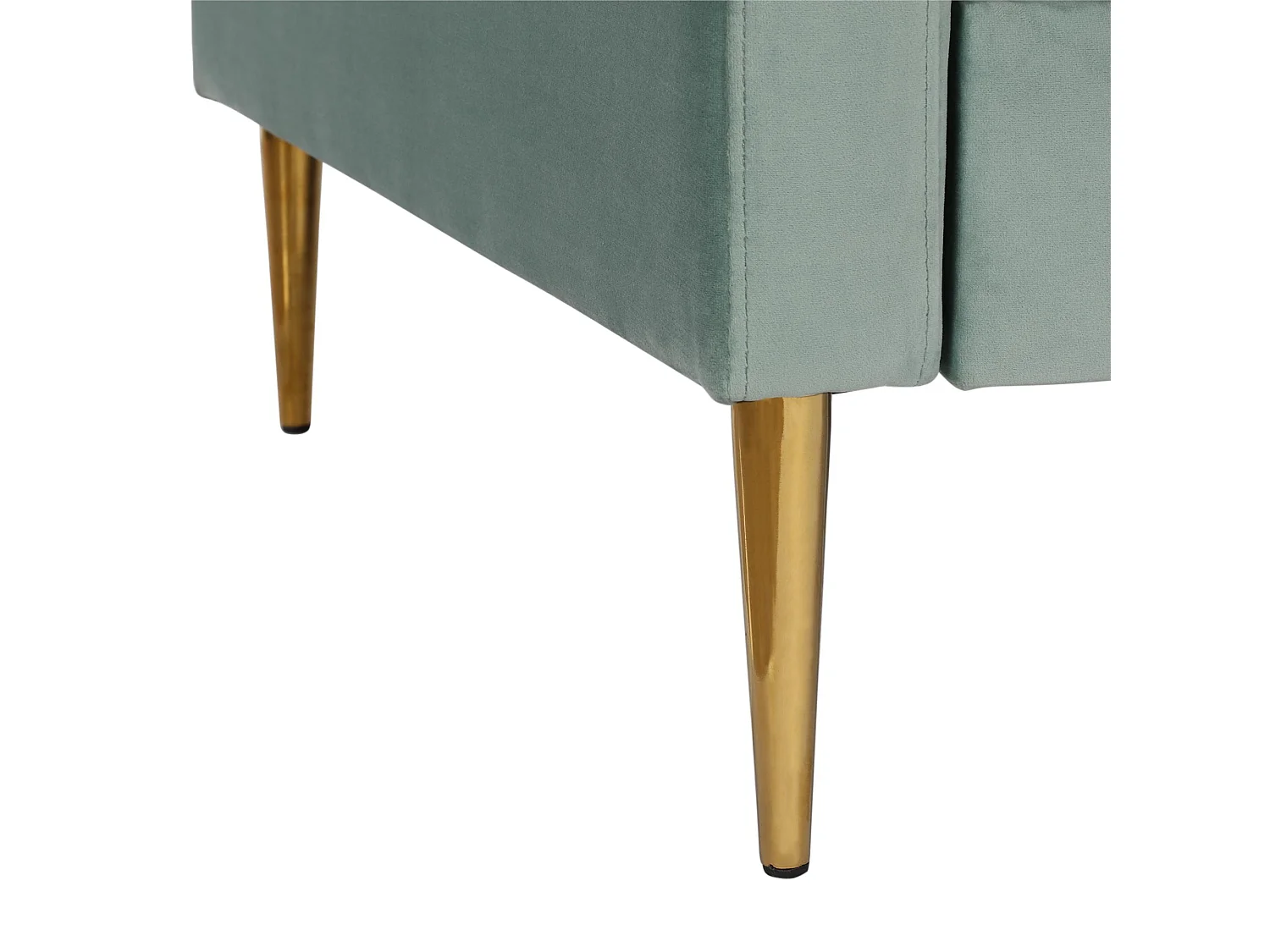 Highland | Canapé 3 places avec coussins en velours vert