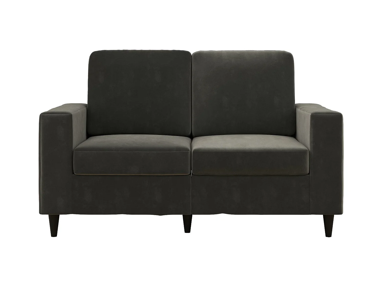 Cooper | Canapé 2 places en velours gris