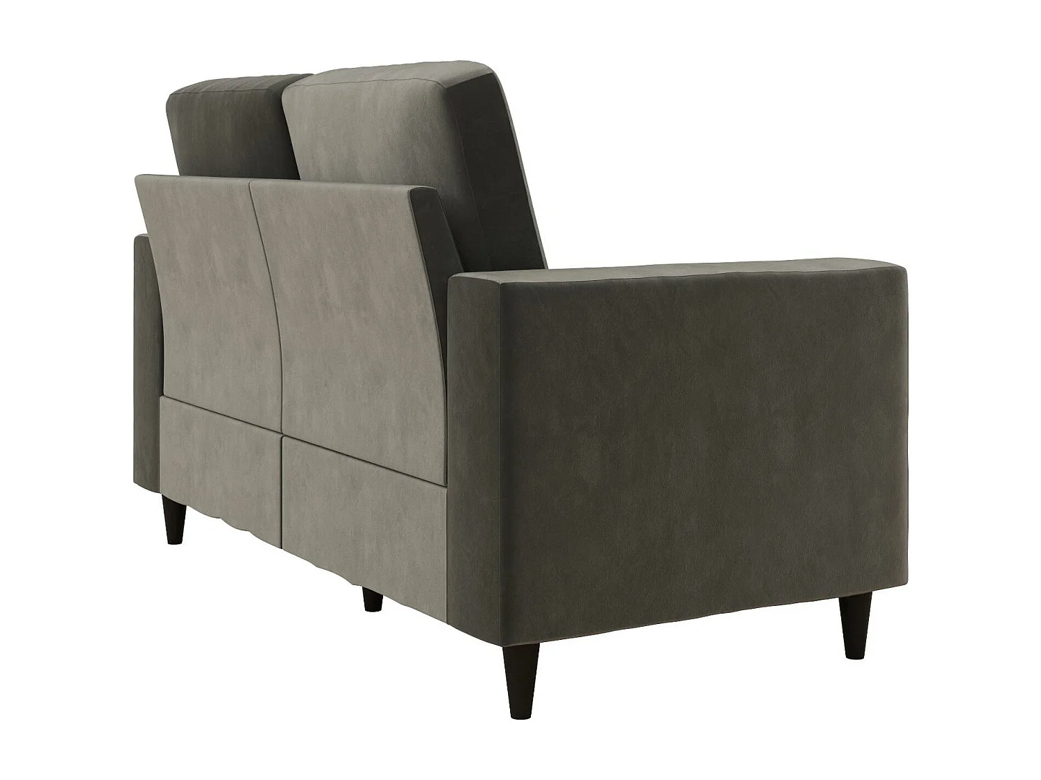 Cooper | Canapé 2 places en velours gris