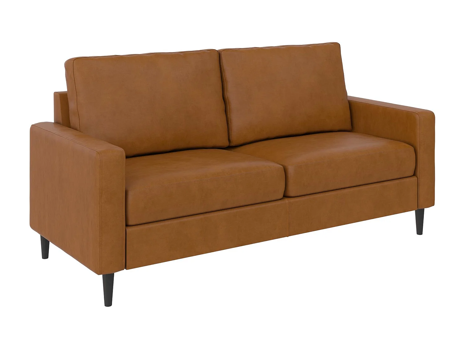 Wainwright | Canapé 3 places en simili cuir camel