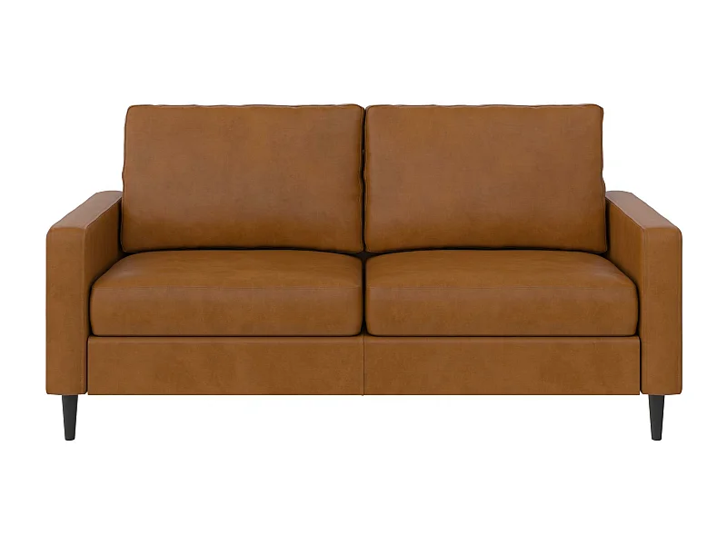 Wainwright | Canapé 3 places en simili cuir camel