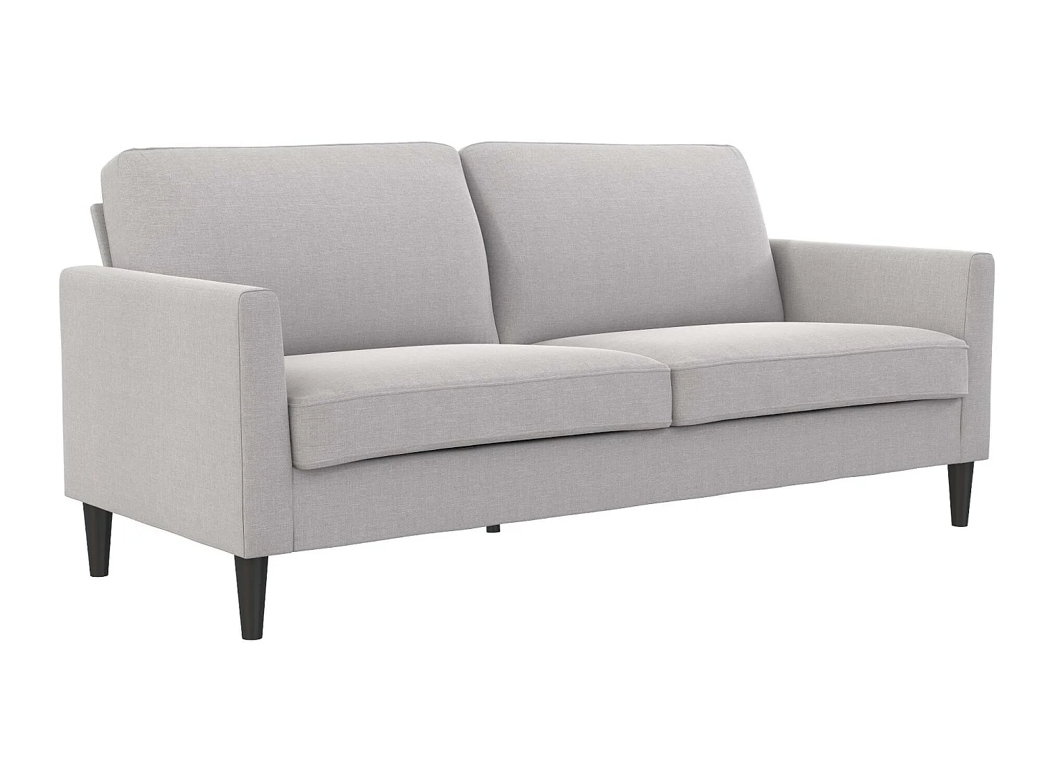 Divano 3 posti in lino grigio chiaro